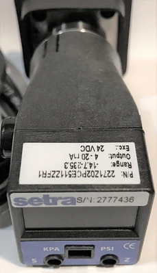 Setra 2271Z02PCE511ZZFR1 Model 227 Digital Ultra High Pressure Transducer Sensor [New]