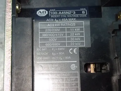 New | in-Stock ALLEN BRADLEY 100A45NZ3 Starters Ohio US | HGR 24 #878485