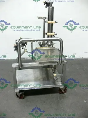 USED SARTORIUS HU12U71-3058M F-1748 ASEPCO + ITT PUREFLO FILTRATION SKID W/ VALVES