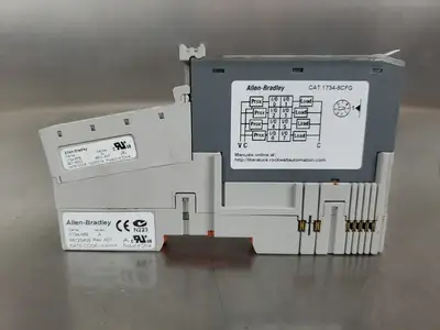 USED Allen-Bradley 1734-8CFG/C 24VDC Sink In Source Out Module w/1734-MB Base