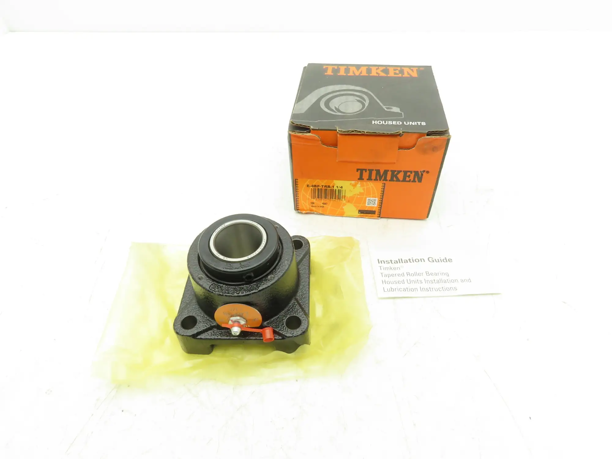 Timken E-4BF-TRB-1 1/4 Flange Mount Ball Bearing 4 Bolt 1-1/4" Bore