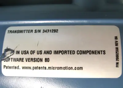 USED Micromotion 2700 C12 BB UEZZZ