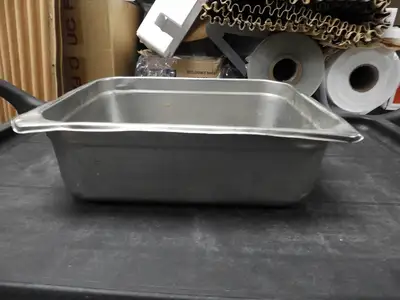 Used Falcon Restaurant Supply Used 1/2 Size Stainless Steel Steam Table / Hotel Pan - 4" Deep Steam Pans Illinois US | Falcon Restaurant Supply #1376563