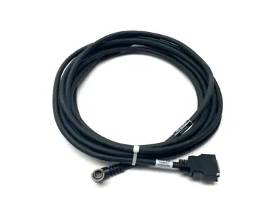 USED KEYENCE L-SHAPED CONNECTOR CAMERA CABLE 5M FOR HIGH SPEED CAMERA