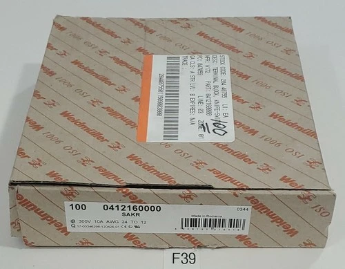 NEW WEIDMULLER 0412160000