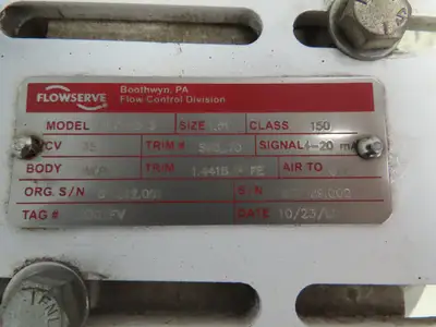 Flowserve Valtec Maxflo 3  1-1/2" Actuated Control Valve Assembly