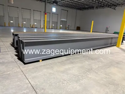 Overhead Bridge Crane, Dual Beam, 11/17 Ton Hoists, 40 ft. span