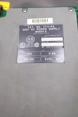 ALLEN BRADLEY 1771-P4 120V AC POWER SUPPLY MODULE #K-166A