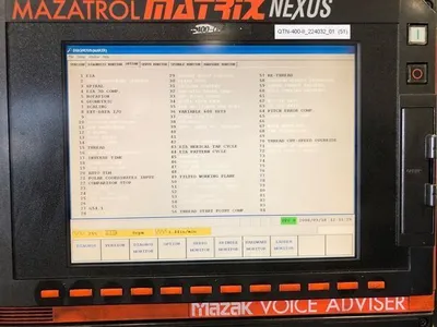 Used 2011 MAZAK NEXUS QUICK TURN 400-II CNC Lathes Alberta CA | Merchant Machine Tools Inc #1438201