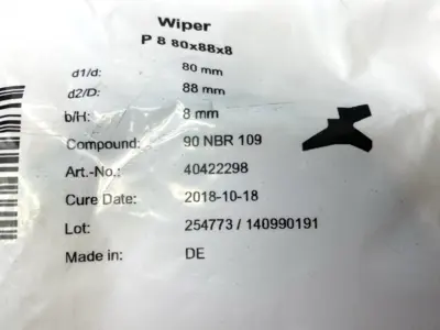 NEW FREUDENBURG DOUBLE WIPER 90 NBR 109 P8 80MM X 88MM X 8MM