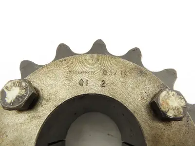 Double Roller Chain Sprocket 15-Tooth 1.25" Pitch 2" Bore