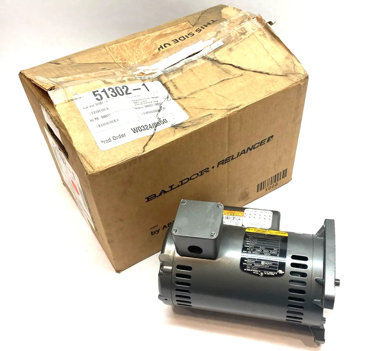 Used Baldor Electric Motor 0.5HP 115/230V 1-Phase 3450rpm A.C. Motors Michigan US | Maverick Industrial Sales #1391945