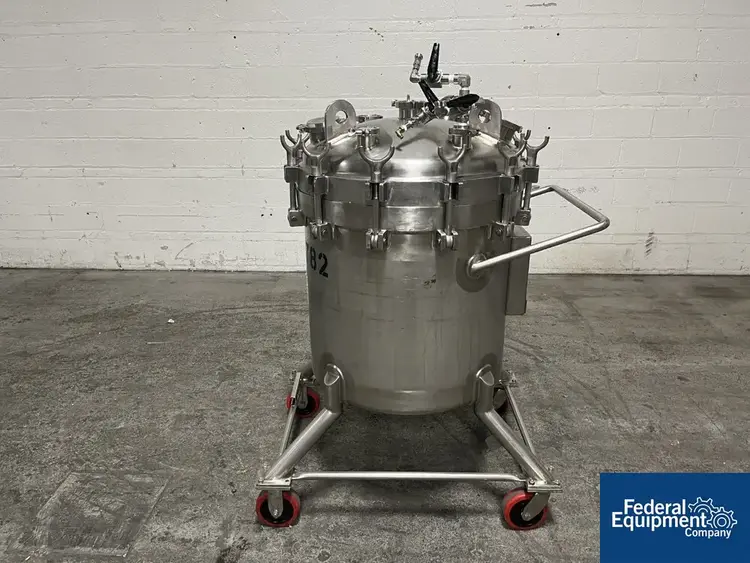 Used Northland 300 Liter Northland Stainless Receiver Tank, 316L S/S, 50# Stainless Steel Tanks Ohio US | Federal Equipment Company #129363