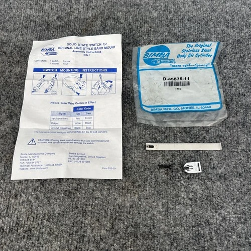 New | in-Stock Bimba D-35875-11 Parts (Hydraulics and Pneumatics) California US | Davliegogo LLC #1705393