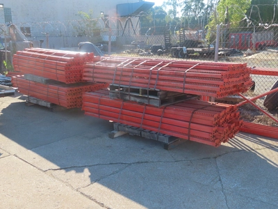 Pallet Racking, 42" wide, 8'6" beams, sell as a lot or in sections
