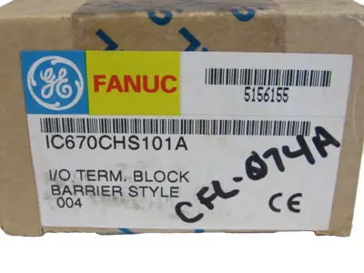 NEW GE FANUC IC670CHS101A I/O TERMINAL BLOCK BARRIER STYLE