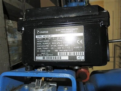Neles Jamesbury 6" V-Ball Control Valve Air Operated