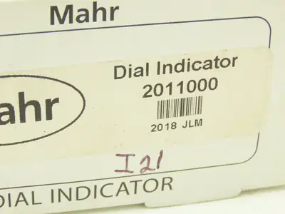 Mahr Federal 2011000 12I MarCator Dial Drop Indicator 0-5-0  .025"Span .0001"