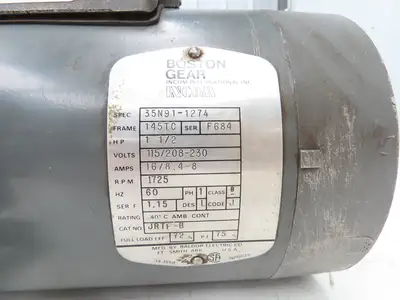 Baldor Boston Gear JRTF-B AC Motor 1.5Hp 1725 RPM 115V/208-230V 1PH 145TC