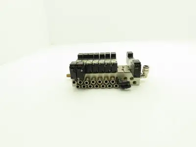 Humphrey H110M10A Pneumatic 10-Station Manifold HA110-4E1/4E2 Solenoid Valve 24V