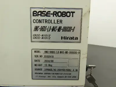Hirata CRZC-N1512 Base Robot Controller 200VAC 50/60Hz 3ph 4.3A