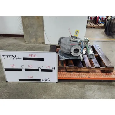 Used Reimelt GmbH 4" Single-channel Stainless Steel Tunnel Diverter Valve