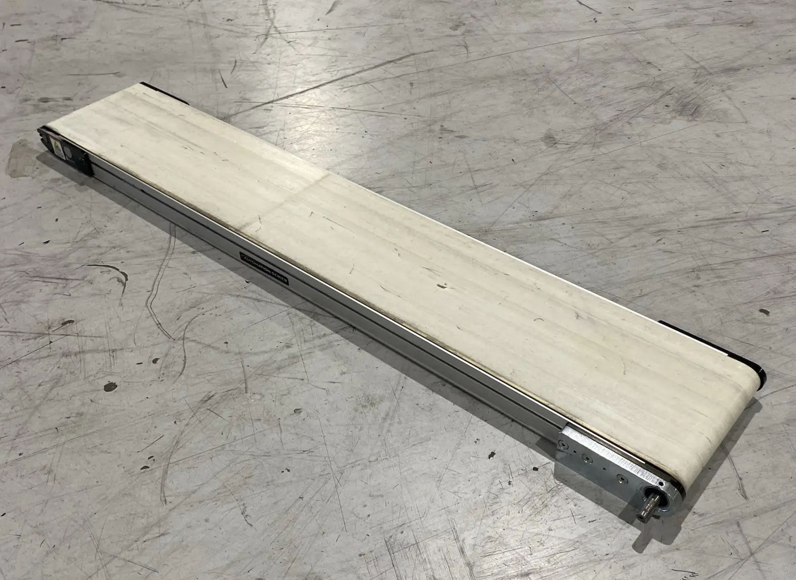 Used QC Conveyors End Drive Flat Belt Conveyor 48" Length 8" Width, Release Tail Belt Conveyors Michigan US | Maverick Industrial Sales #1397640