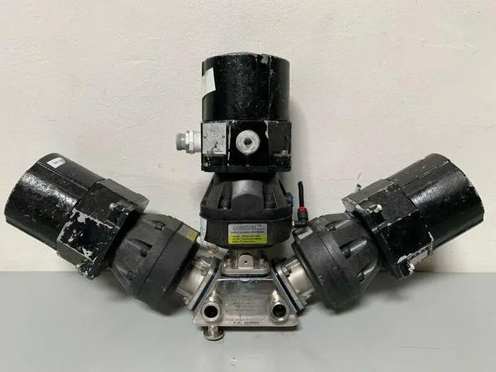 Used 3 ITT PURE-FLO SHEROTEC STAINLESS STEEL VALVES W/ POSITION MONITOR 3/4" SANITARY Valves/Fittings California US | Equipment Lab #485314