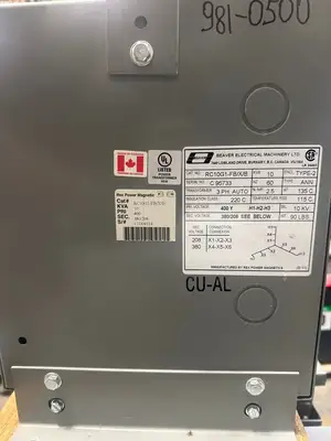 10 KVA - 400V to 380/208V 3 Phase Auto-transformer