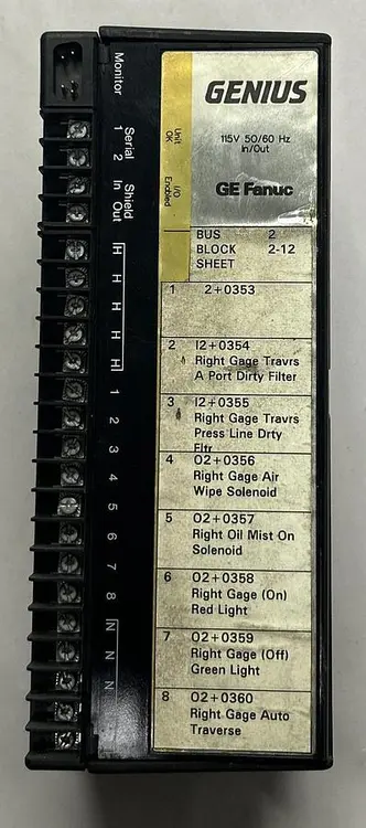 Used GE FANUC IC660EBD100C PLC Input & Output Ohio US | Surplus Asset Holdings #1236921