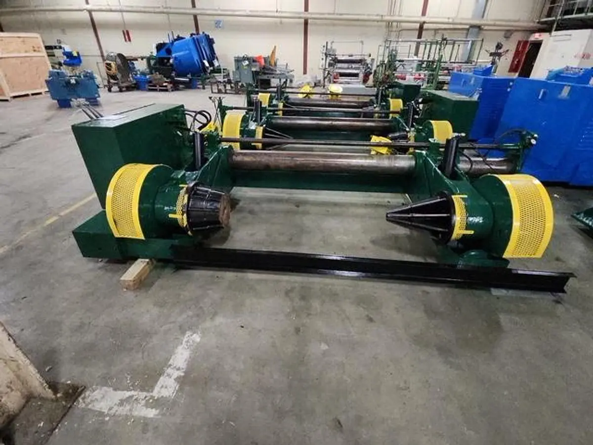CLARK AIKEN 72" W X 72" OD SHAFTLESS FLOOR PICKUP UNWIND STANDS (2) AVAILABLE pending JA 2 13 26