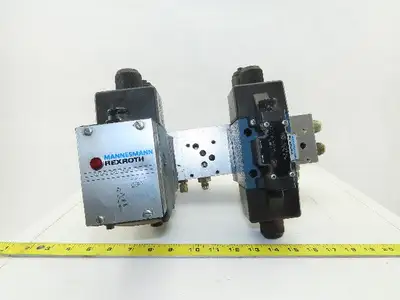 Rexroth Hydraulic valves W/3 Port Manifold Base Assembly