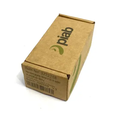 USED PIAB VACUUM PUMP MINI X20 CONN. B NBR SEALINGS, X20A6-BN