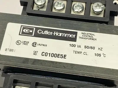USED CUTLER HAMMER INDUSTRIAL CONTROL TRANSFORMER 100VA