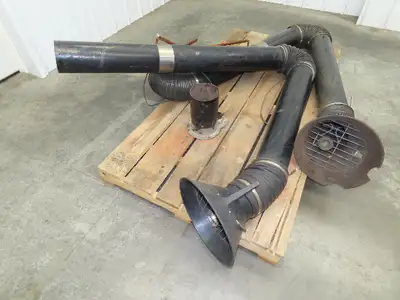 Donaldson Flex Trunk Torit Fume Collector Ex-Arms 2 Station Trunkline Set of 2