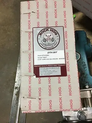 New | in-Stock ROCK HOG 6-1/8" QL6 HAMMER BIT - QL66125CCDNR Construction Equipment Parts Pennsylvania US | East West Machinery & Drilling #1415995