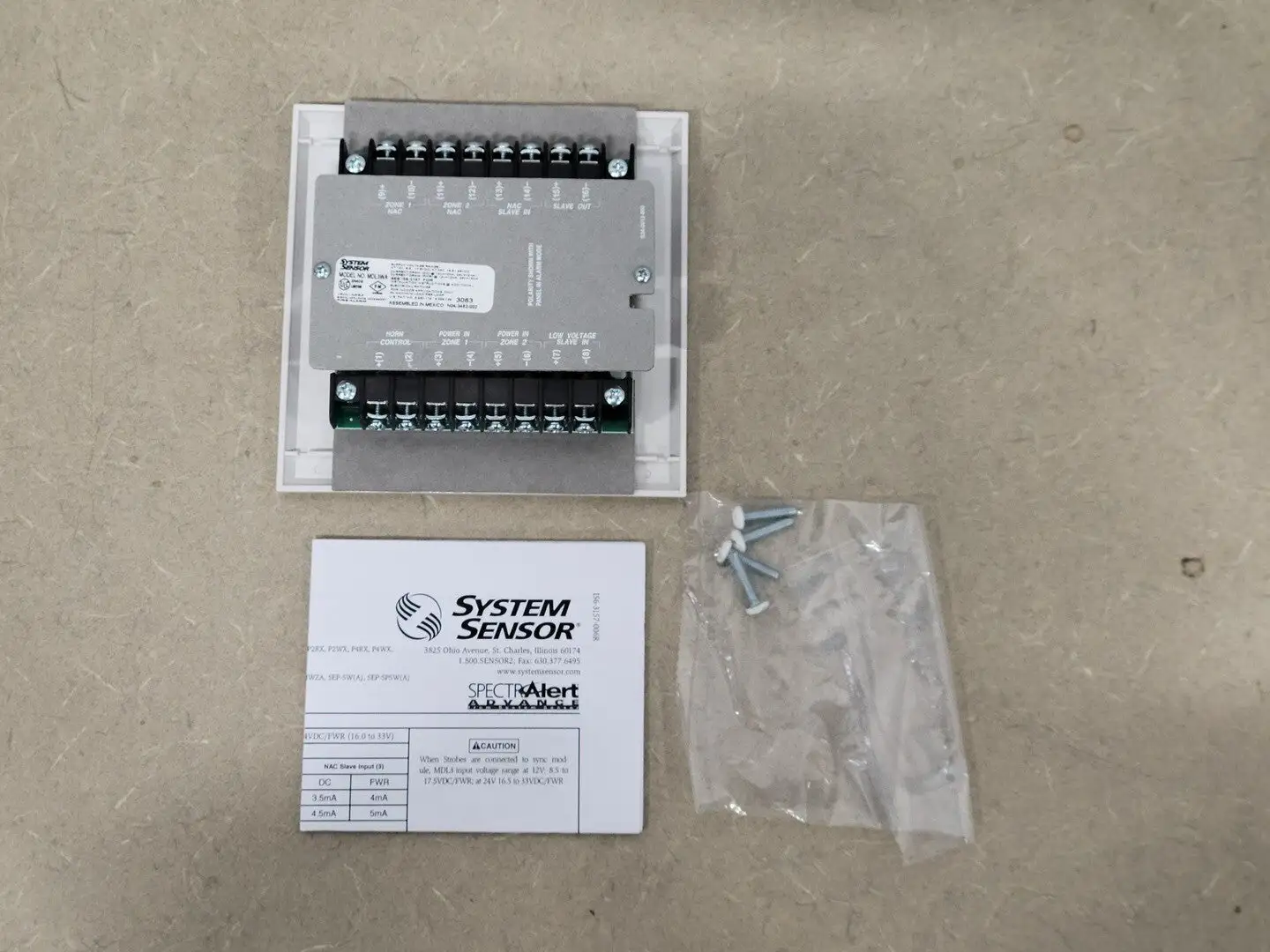 NEW SYSTEM SENSOR MDL3WA