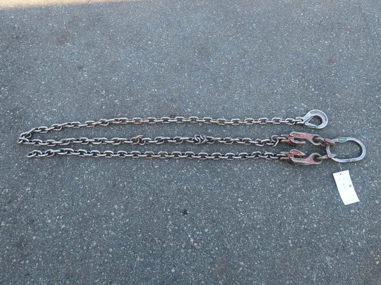 Single Leg Rigging Chain w/ Self Locking Hook