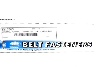 NEW FLEXCO CLIPPER 01353 LACING BELT FASTENERS 10-24" PER BOX UX1SS24