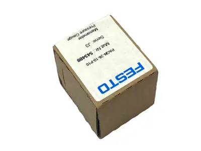 New | in-Stock Festo Pressure Gauge, 0-145PSI, 0-10bar, 543488 Lab Manometers Michigan US | Maverick Industrial Sales #1395169