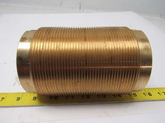 Brass Bushing 3.358" I.D. X 4.053" O.D. X 6-1/4" O.A.L. 8 TPI