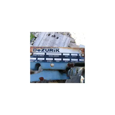 USED 4" DEZURIK MANUAL BUTTERFLY VALVE