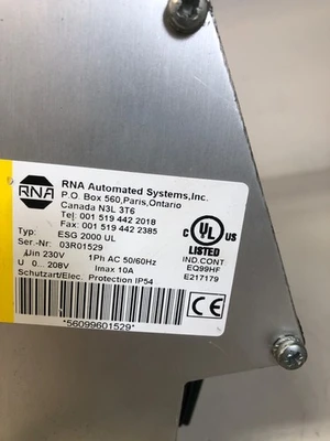 USED RNA ESG 2000 UL