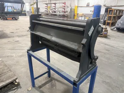 40" WELBILT HAND PRESS BRAKE & SHEET ROLLER: YOBRO #25208
