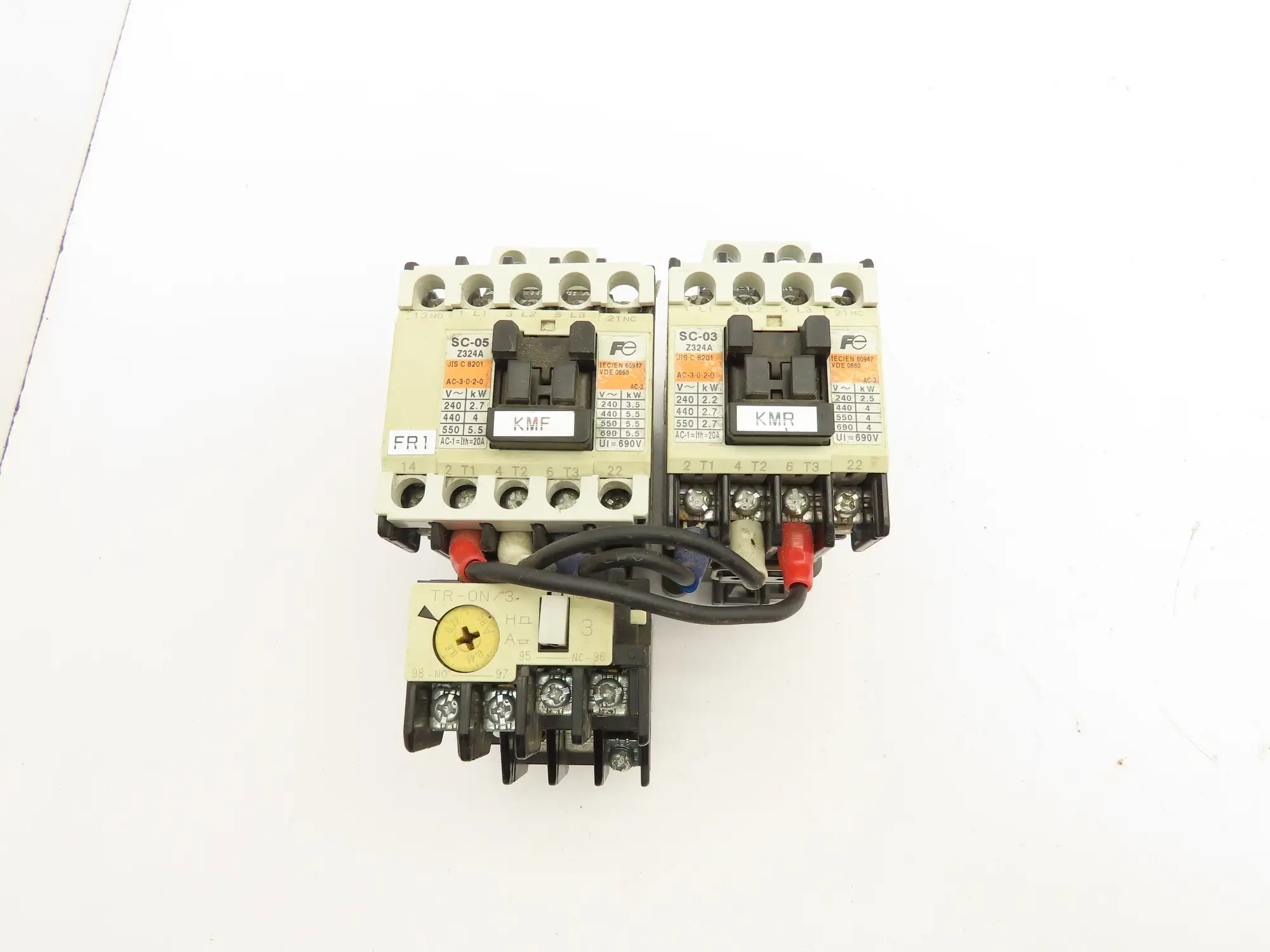 Fuji Electric SC-03 Magnetic Contactor Overload Relay 110V Coil