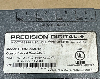 USED PRECISION DIGITAL PD941-8K9-15
