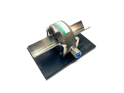 Used MAHR DIMENSIONAIR 2-JET AIR RING GAUGE W/ GUIDE CHUTES & BASE PLATE Air Gages Michigan US | Maverick Industrial Sales #1122812