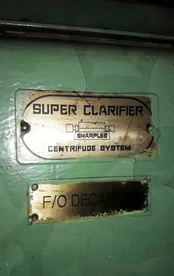 Sharples P3400 decanter centrifuge, 316SS.