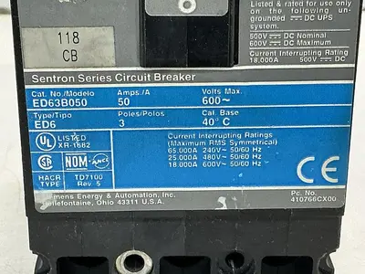 USED SIEMENS ED63B050