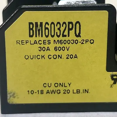 New | in-Stock BUSSMANN BM6032PQ Miscellaneous Equipment (Electrical & Power) Ohio US | Surplus Asset Holdings #1209531